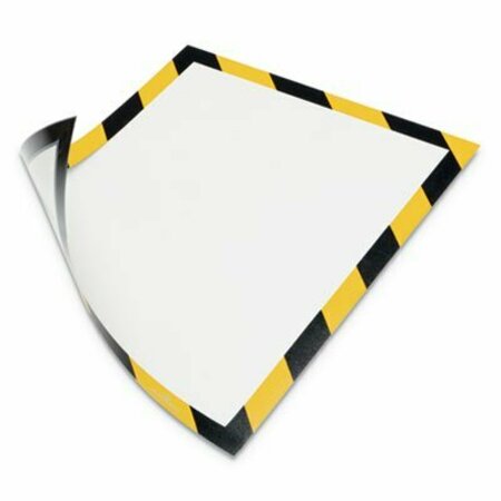 DURABLE OFFICE PRODUCTS Durable, DURAFRAME SECURITY MAGNETIC SIGN HOLDER, 8 1/2 X 11, YELLOW/BLACK FRAME, 2PK 4772130